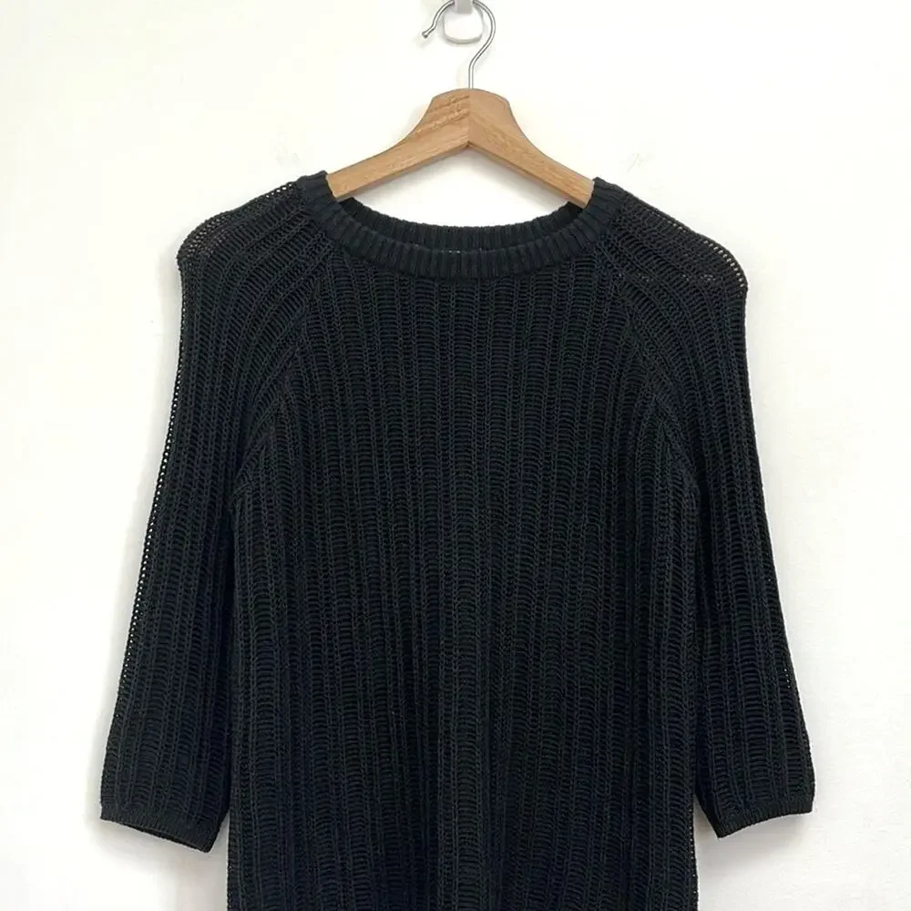 Weekend Max Mara Open Knit Classic Luxury Capsule Minimalist Sweater Top - Small